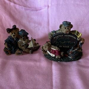 Vintage Ganz and Boyds Bears figurines (2)